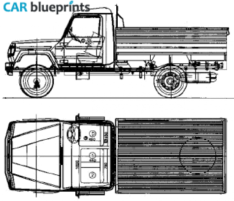 2008 Other Force Trax Cargo King Truck blueprint