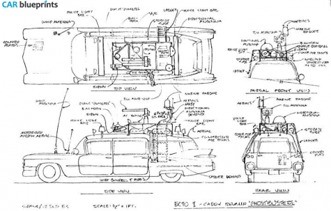 Other Ghostbusters Cinema Wagon blueprint