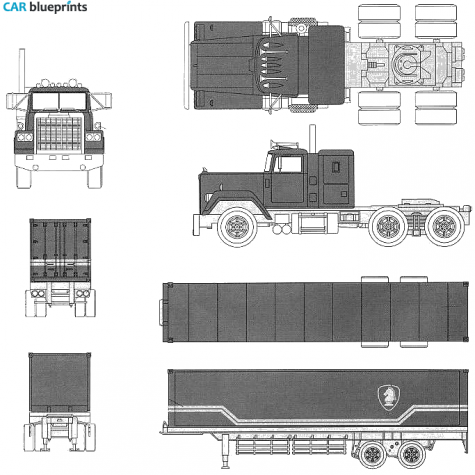 Other Knight Rider Trailer Truck blueprint