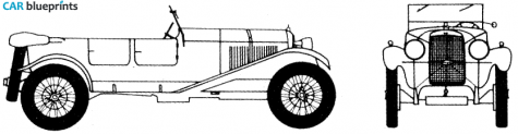 1929 Other Lagonda Speed Model Touring Car Cabriolet blueprint