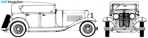 1927 Other Lasalle Phaeton blueprint