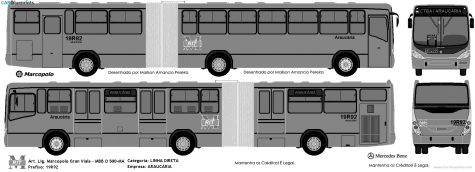 Other Ligerinho Gran-Viale Articulado Bus blueprint