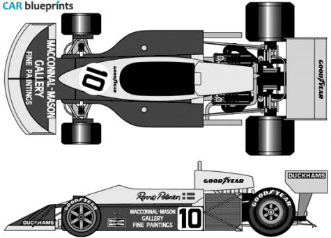 1976 Other March 761 F1 GP OW blueprint