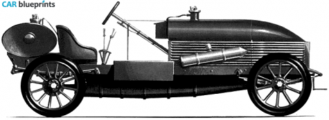 1905 Other Napier Land Speed Rekord Car OW blueprint