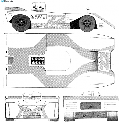 1970 Other Norris Industries Ti 22 Can Am OW blueprint