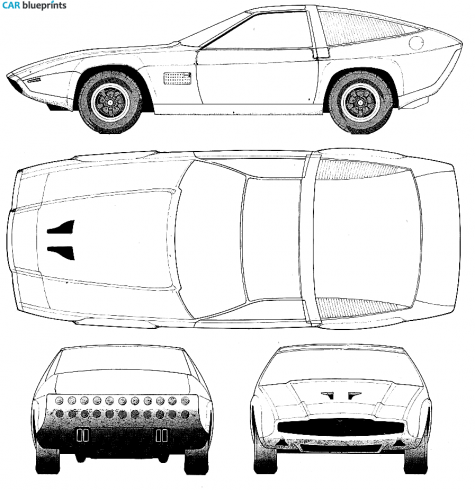 1964 Other Ogle Reliant Scimitar Coupe blueprint