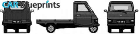 1947 Other Piaggio Vespa Ape Truck blueprint