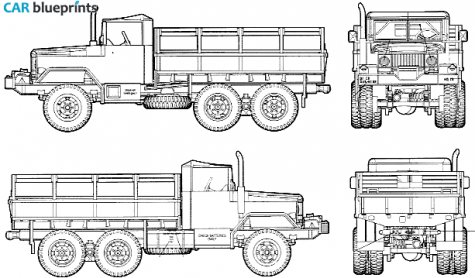 Other Reo M-35 2.5 t Cargo Truck blueprint