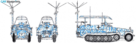 Other SdKFz251-6 Ausf C-Command Vehicle Truck blueprint