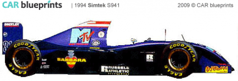 1994 Other Simtek S941 F1 OW blueprint