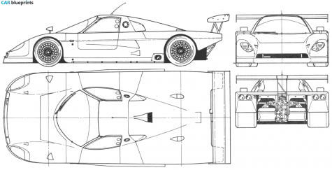 2000 Other Spice Fiero C288 Coupe blueprint