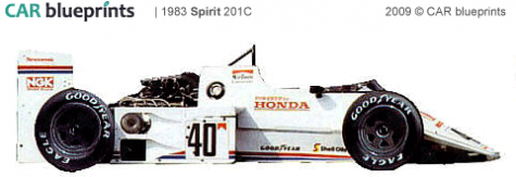 1983 Other Spirit 201C F1 OW blueprint