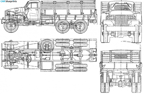 1944 Other Studebaker US-6 Truck blueprint