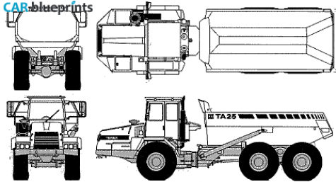 Other Terex TA-25 Truck blueprint