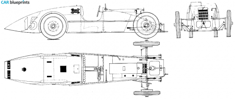 1921 Other Voisin GP OW blueprint