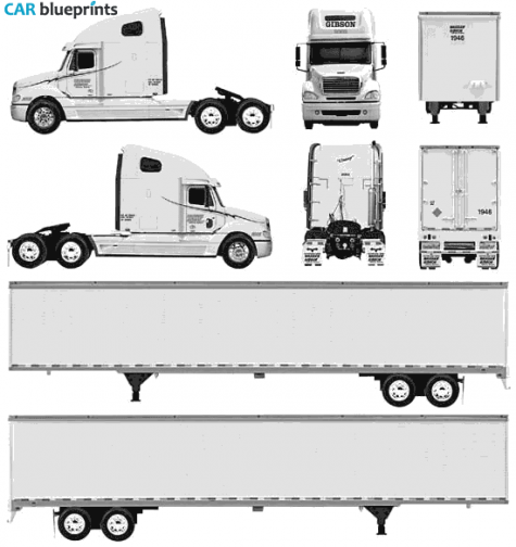 Other Frightliner Columbia Truck blueprint