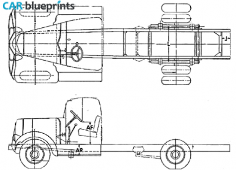 1945 Other White WA-22 Truck blueprint