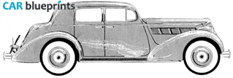 1936 Packard Eight Sedan blueprint