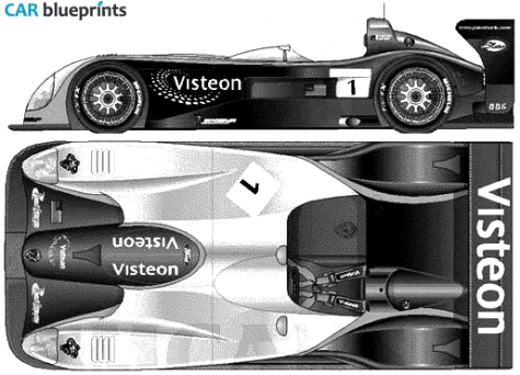 1999 Panoz LMP-1 Targa blueprint