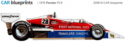 1976 Penske PC4 F1 OW blueprint