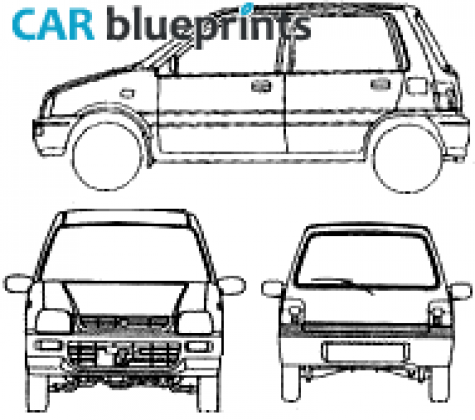 2001 Perodua Nippa Hatchback blueprint