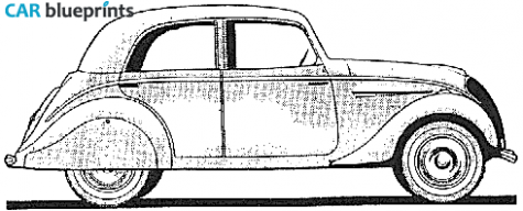 1946 Peugeot 202 Sedan blueprint