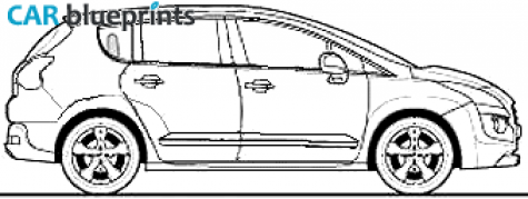 2009 Peugeot 3008 2.0 HDi Wagon blueprint