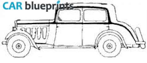 1932 Peugeot 301C Berline FC3 Sedan blueprint