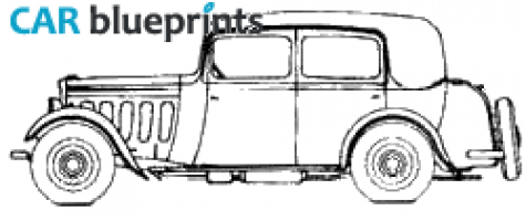 1932 Peugeot 301C Berline N7L Sedan blueprint