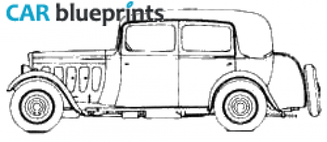 1932 Peugeot 301C Berline N7S Sedan blueprint