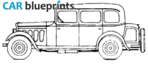 1932 Peugeot 301C N3L Limousine blueprint