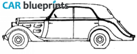 1933 Peugeot 301LR Berline Profilie NP5 Sedan blueprint