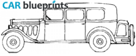 1932 Peugeot 301M Familiale N3F Limousine blueprint