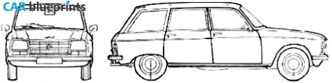 1970 Peugeot 304 Break GL Wagon blueprint