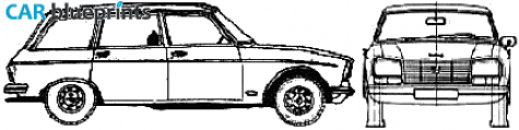 1970 Peugeot 304 Break Wagon blueprint