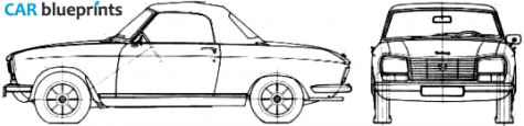 1970 Peugeot 304 Cabriolet blueprint