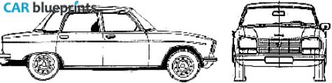 1964 Peugeot 304 Sedan blueprint