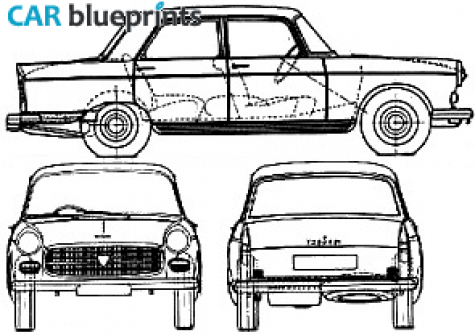 1969 Peugeot 404 Sedan blueprint