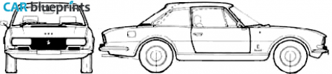 1977 Peugeot 504 Coupe blueprint