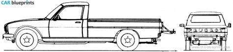 1968 Peugeot 504 Pick-up blueprint