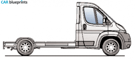 1999 Peugeot Boxer L2 Platform Truck blueprint