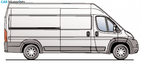 2006 Peugeot Boxer L4H3 Van blueprint