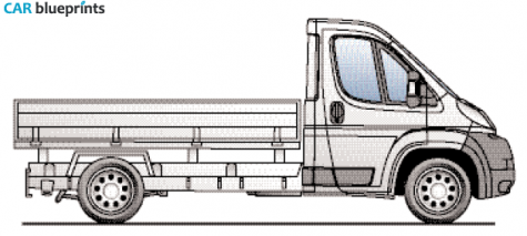 1999 Peugeot Boxer Single Cab Truck blueprint