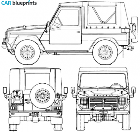 1978 Peugeot P4 SUV blueprint