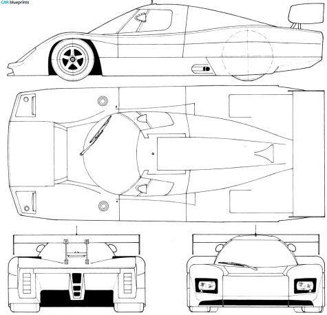 1982 Peugeot WM P82T Le Mans Coupe blueprint