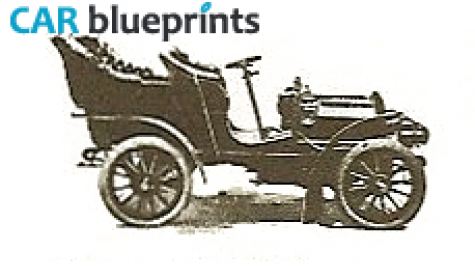 1904 Pierce-Arrow 2 cylinder touring car OW blueprint