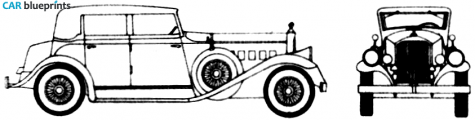 1932 Pierce-Arrow V12 Sedan blueprint