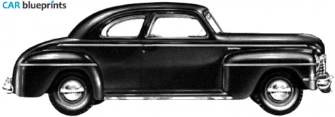 1942 Plymouth Special Deluxe Club Coupe blueprint