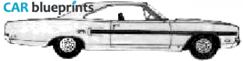 1970 Plymouth Belvedere GTX Hardtop Coupe blueprint