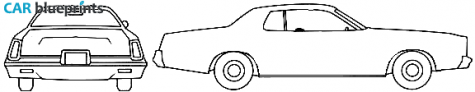 1975 Plymouth Fury Hardtop Coupe blueprint